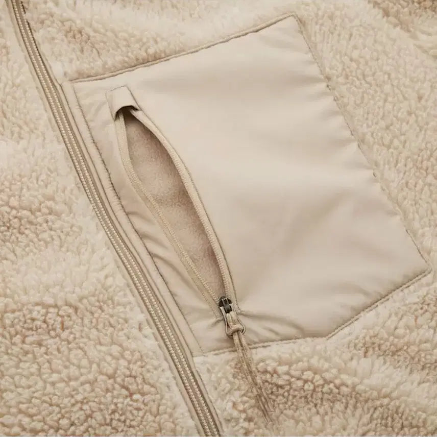 [BUNJANG] Uniqlo Fleece Jacket Beige L / 유니클로 방풍 보아 플리스 자켓 후리스 베이지 L 341-429188