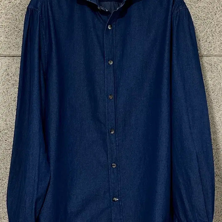 [BUNJANG] Brunello Cucinelli Denim Shirt Navy Blue Slim Fit / 브루넬로 쿠치넬리 데님 셔츠 네이비 블루 슬림핏