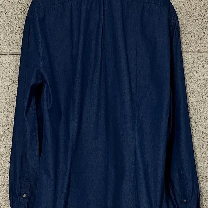 [BUNJANG] Brunello Cucinelli Denim Shirt Navy Blue Slim Fit / 브루넬로 쿠치넬리 데님 셔츠 네이비 블루 슬림핏