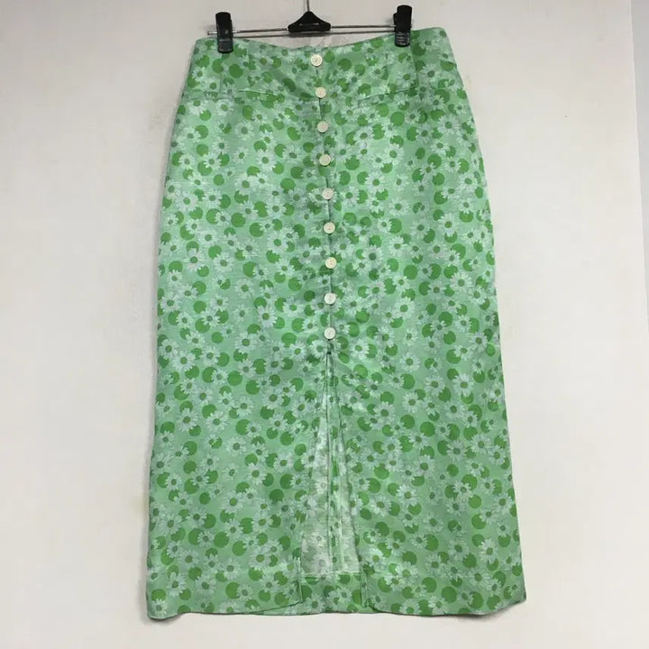 [BUNJANG] Sandro Floral Linen Silk Midi Skirt / SANDRO 산드로 플로럴 린넨 실크 스커트 1