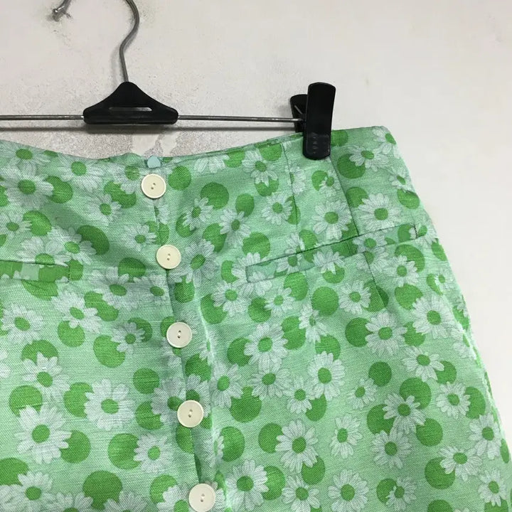[BUNJANG] Sandro Floral Linen Silk Midi Skirt / SANDRO 산드로 플로럴 린넨 실크 스커트 1