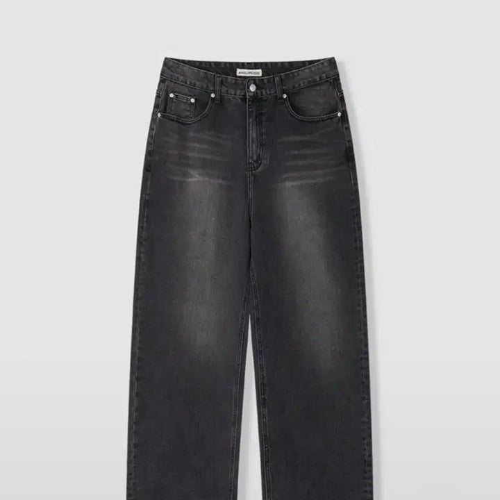 [BUNJANG] L Anothercode Lizard Denim Pants (Black) / L 어널러코드 리자드 데님팬츠 흑청