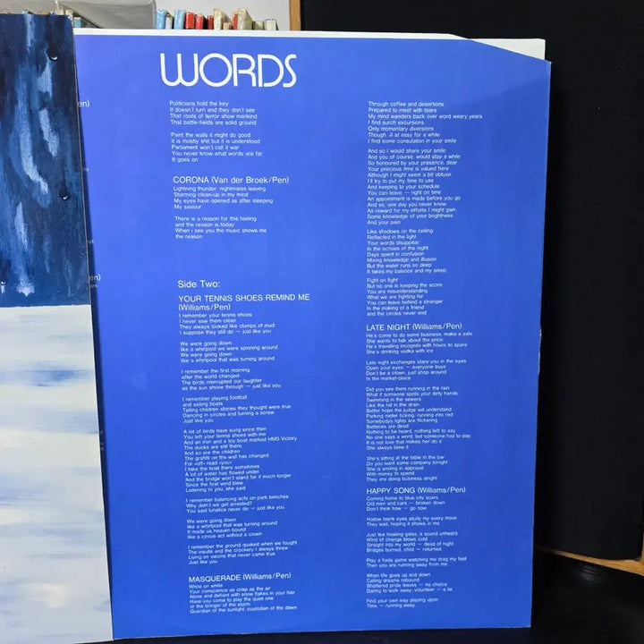 [BUNJANG] Sage Malone Words LP Norwegian Pressing / Sage Malone - Words LP 노르웨이반