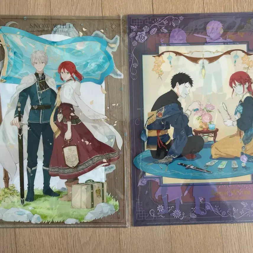 [BUNJANG] Red-Haired Snow White Clear File Set (2 Types, Sealed) / 빨강머리 백설공주 클리어파일 2종 미개봉