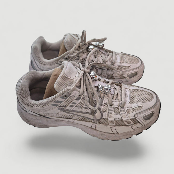 [BUNJANG] Nike Metallic Gray White Sneakers Women&