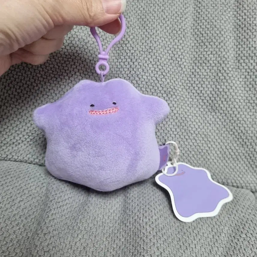 [BUNJANG] Pokemon Ditto Plush Keychain New / 포켓몬스터 메타몽 인형 키링 새상품