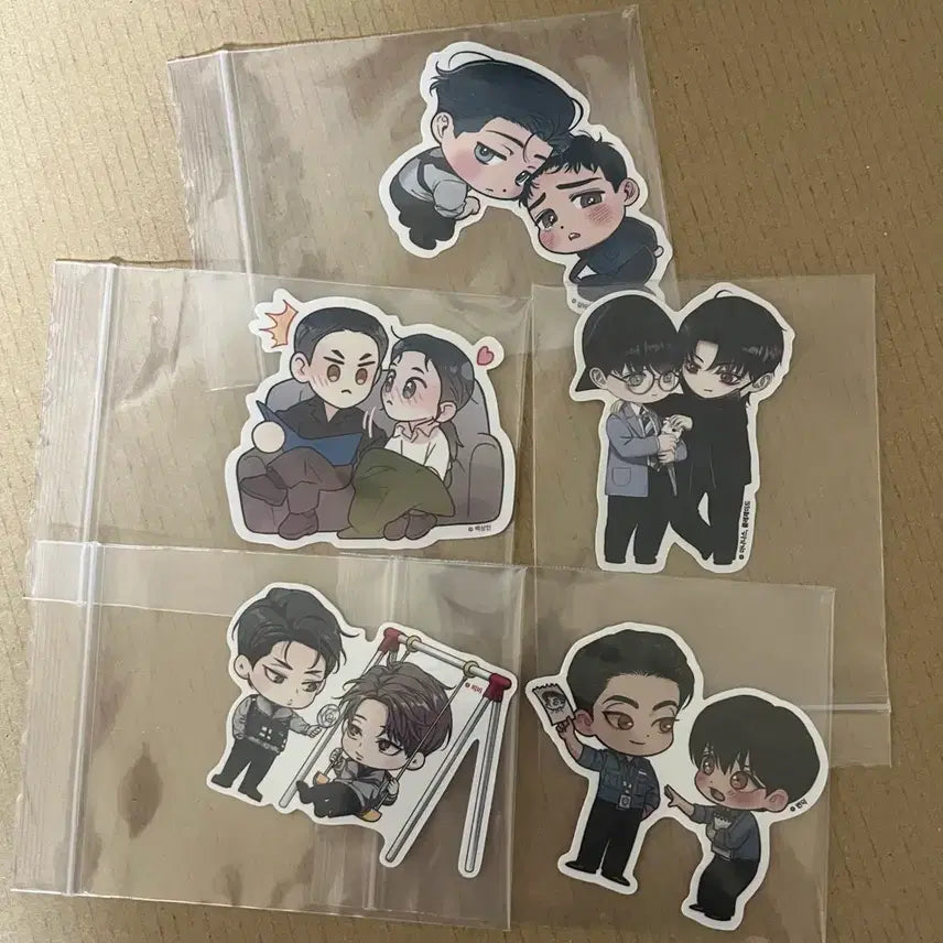 [SOLD OUT] 레봄 스티커 해빙곡선 귀야곡 제물남편 바강주 야화첩 5종