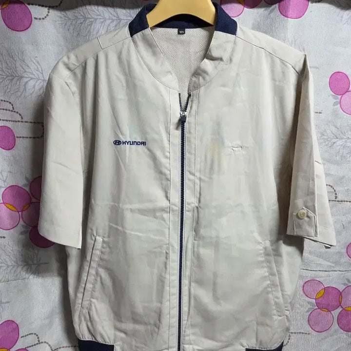 [BUNJANG] Hyundai Logo Short Sleeve Jacket 105 / 현대 로고 반팔 자켓 105