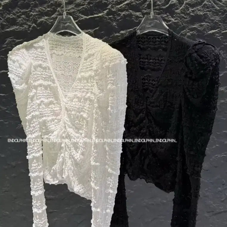 [SOLD OUT] 엔돌핀 플로럴레이스가디건 아이보리