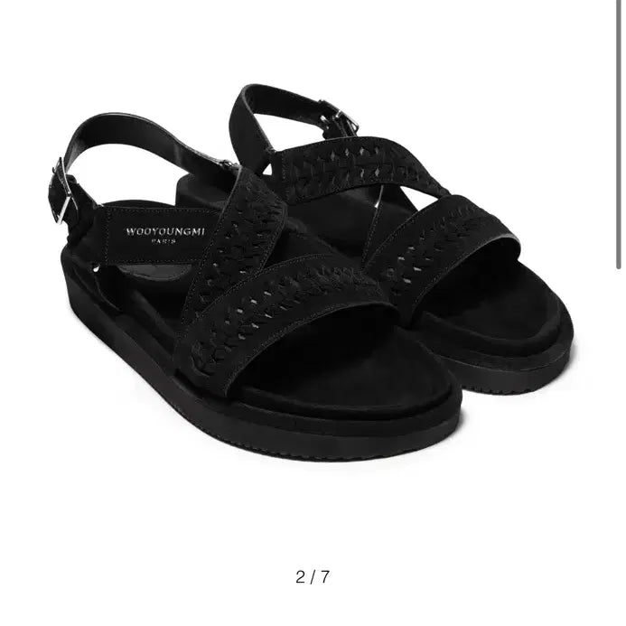[BUNJANG] Wooyoungmi Black Strap Sandals / [44] 우영미 블랙 스트랩 샌들