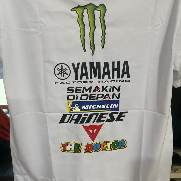 [BUNJANG] Monster Yamaha Racing Short Sleeve T-shirt / 몬스터 야마하 레이싱 반팔 티셔츠