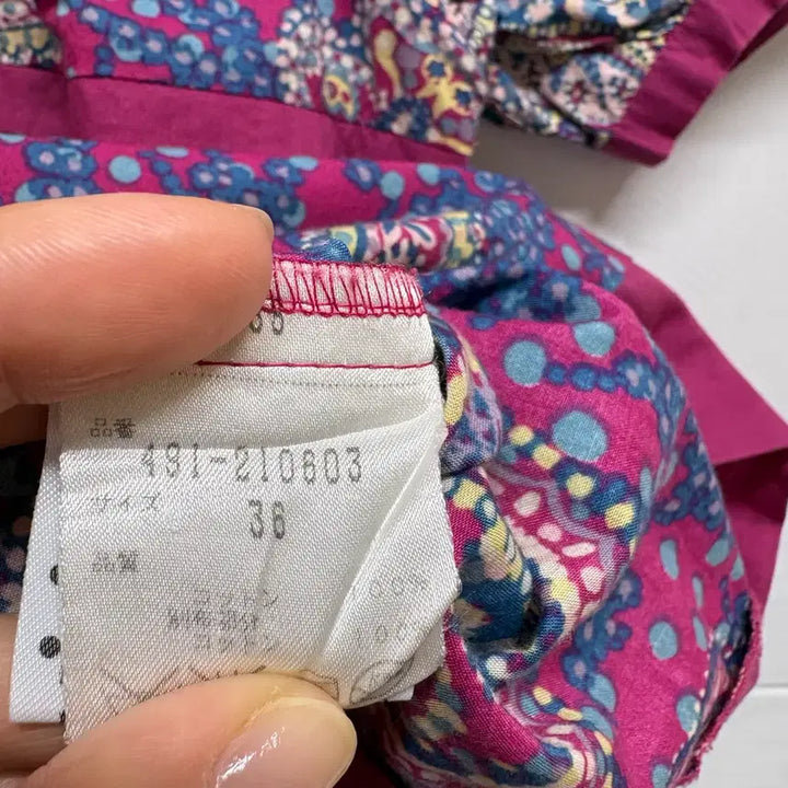 [BUNJANG] JPN Ethnic Paisley Cotton Blouse / 에스닉 페이즐리 코튼 패턴 블라우스 JPN