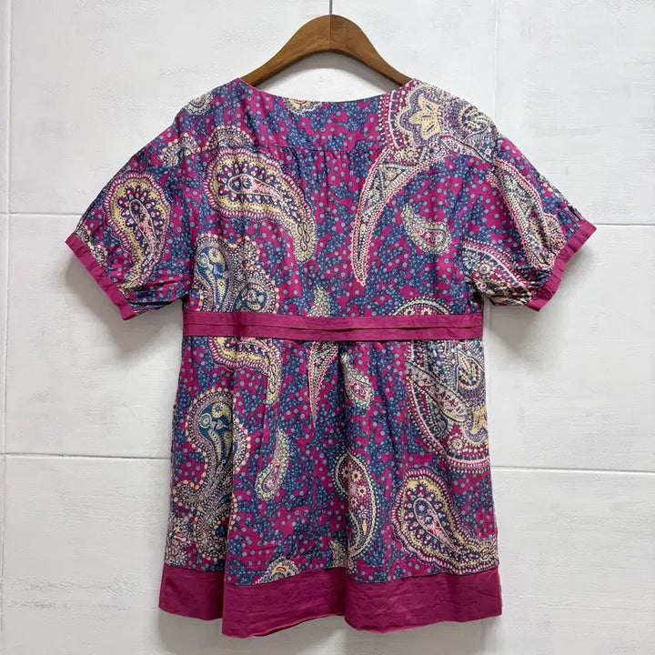 [BUNJANG] JPN Ethnic Paisley Cotton Blouse / 에스닉 페이즐리 코튼 패턴 블라우스 JPN