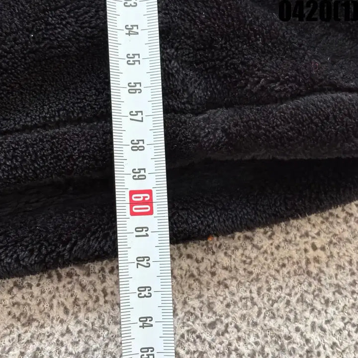 [BUNJANG] HEAT Black Fleece Zip-Up Jacket (S) / HEAT 검정색 털 후리스 집업 S