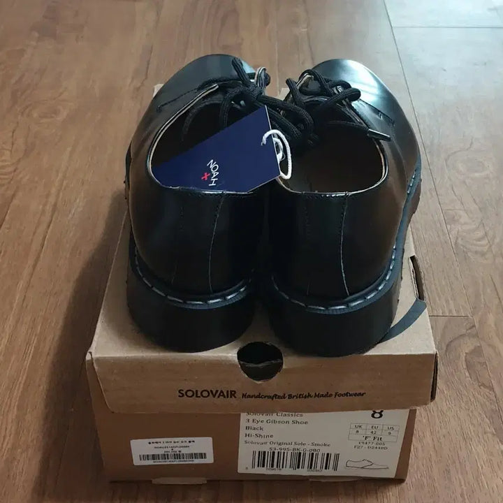 [BUNJANG] Solo-Bear 3 Eye Gibson Shoes Black / [8]솔로베어 3 아이 깁슨 슈즈 블랙