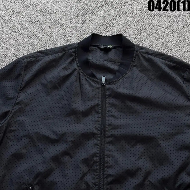 [BUNJANG] F2F Black Dot Pattern Bomber Jacket XXL / F2F 블랙 도트 패턴 봄버 자켓 XXL