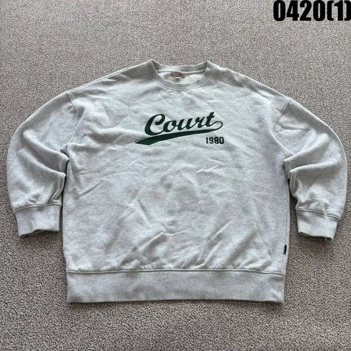 [BUNJANG] Spao Court 1980 Grey Sweatshirt / 스파오 회색 맨투맨 티셔츠 1980 M