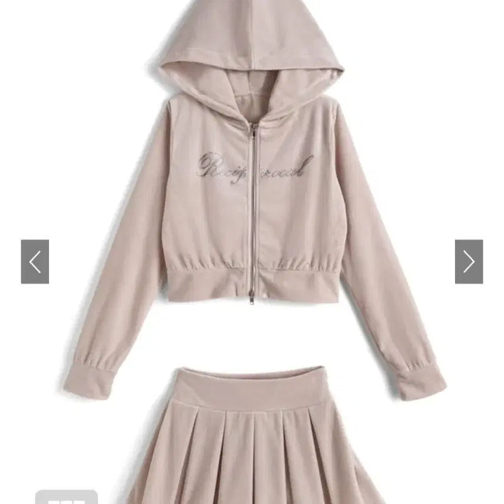 [BUNJANG] GRL Pink Hooded Zip-up Set / GRL 후드집업 셋업 핑크