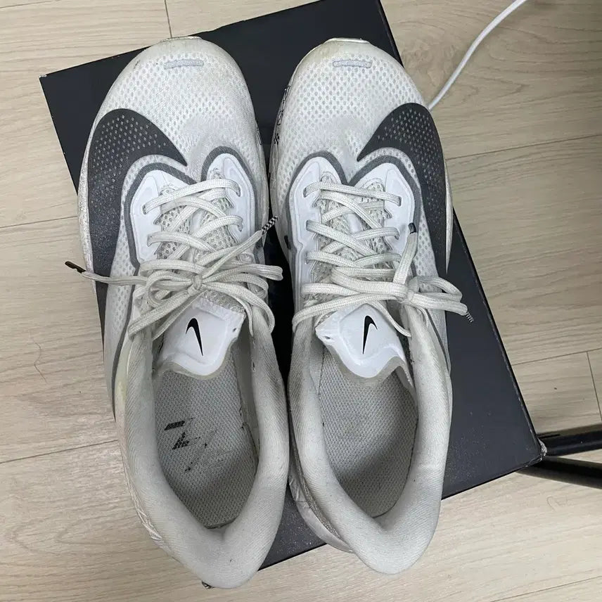 [BUNJANG] Nike Zoom Fly 6 White/Smoke Grey Running Shoes / 나이키 줌 플라이 6 화이트/스모크 그레이
