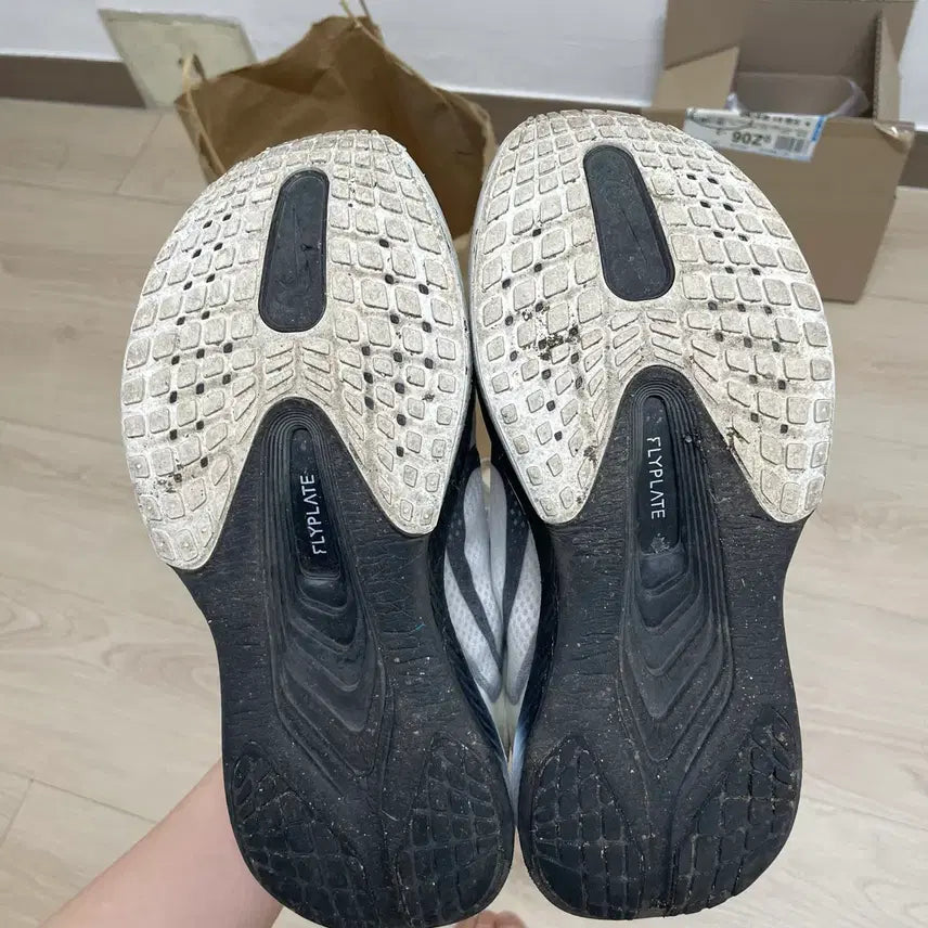 [BUNJANG] Nike Zoom Fly 6 White/Smoke Grey Running Shoes / 나이키 줌 플라이 6 화이트/스모크 그레이