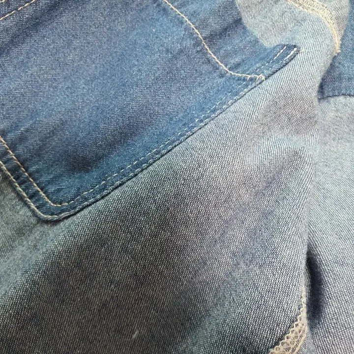 [BUNJANG] Thursday Island Floral Embroidered Denim Jacket / Thursday Island 플라워 자수 데님 자켓s