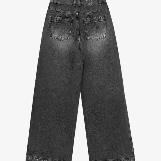 [BUNJANG] BLR Wide Denim Pants Black Indigo / BLR 와이드 데님팬츠 흑청 새상품