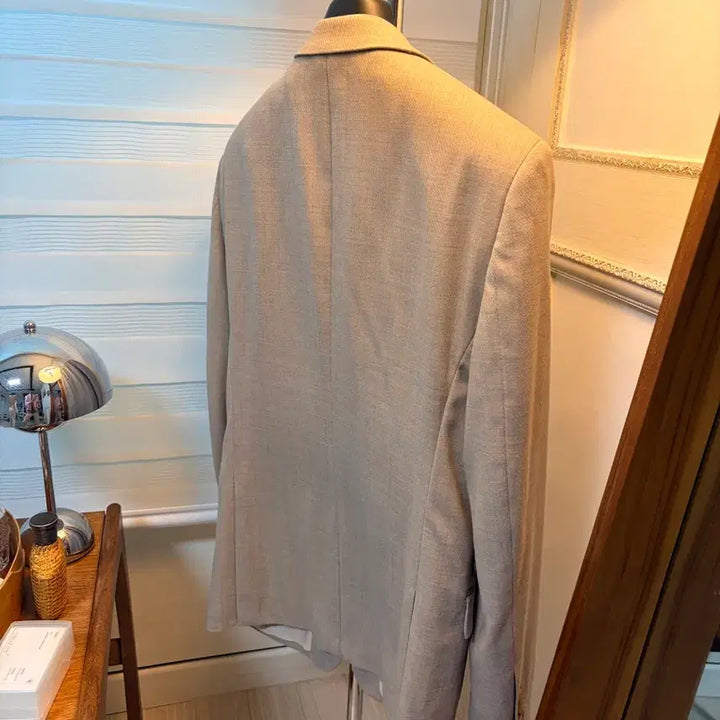 [BUNJANG] Ziek Beige Blazer Jacket / 지이크 베이지컬러 블레이저 자켓(봄여름용)103사이즈(100~103)미착