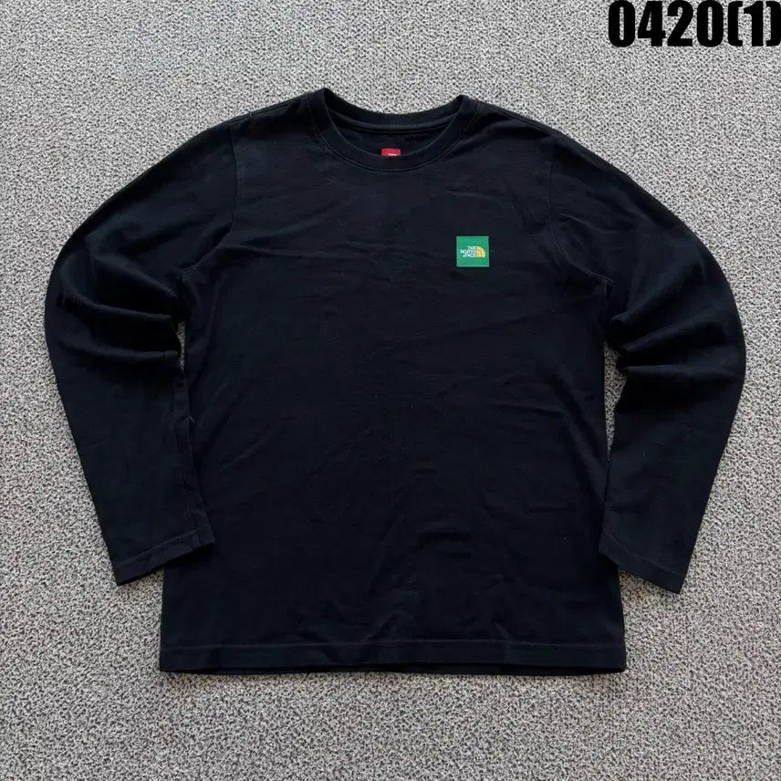 [SOLD OUT] 노스페이스 블랙 긴팔티셔츠 XS