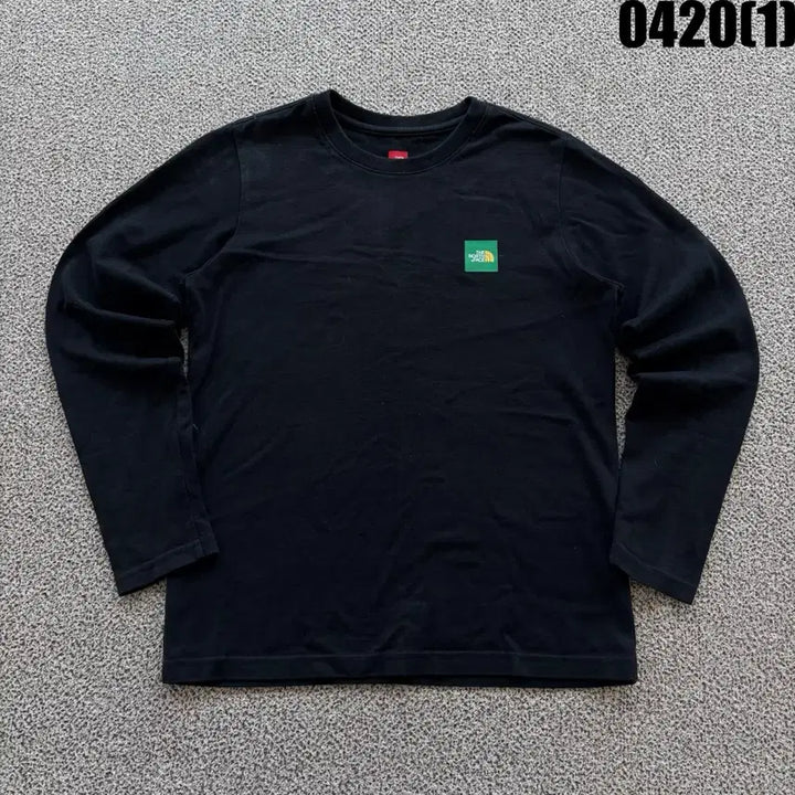 [SOLD OUT] 노스페이스 블랙 긴팔티셔츠 XS