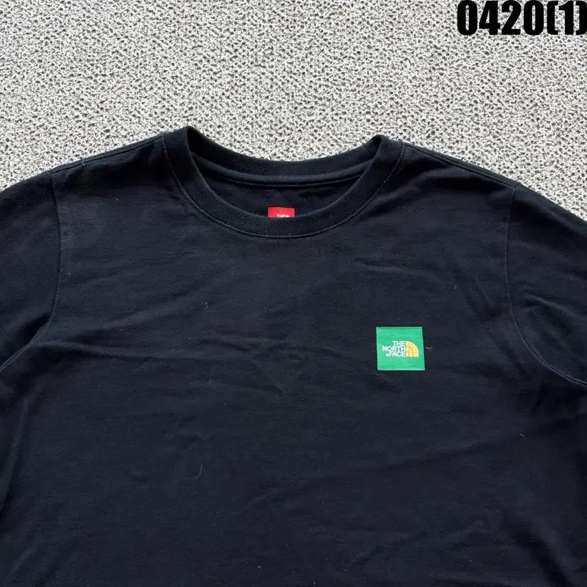 [SOLD OUT] 노스페이스 블랙 긴팔티셔츠 XS