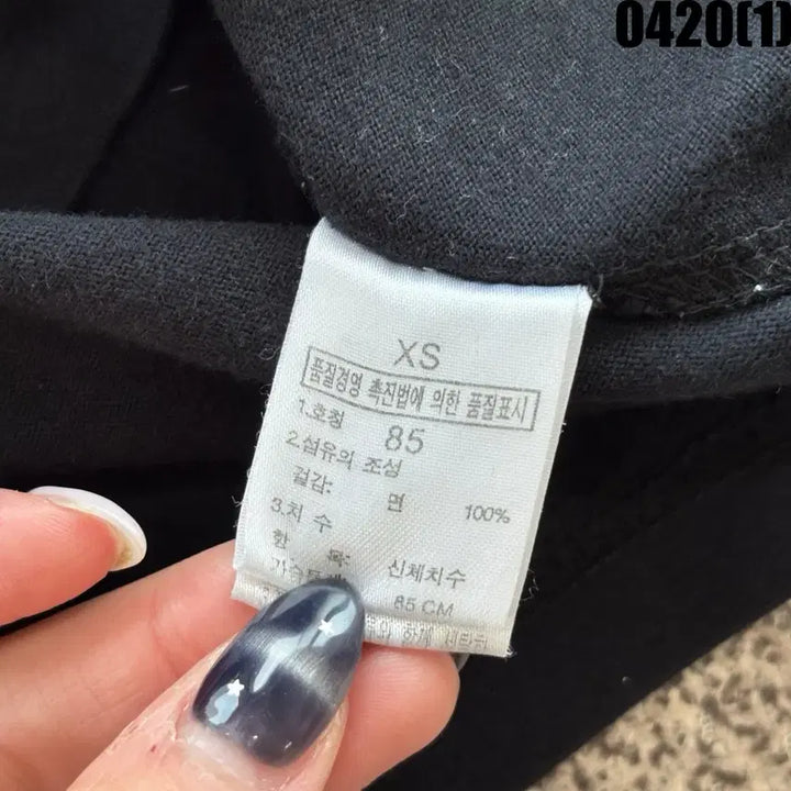 [SOLD OUT] 노스페이스 블랙 긴팔티셔츠 XS