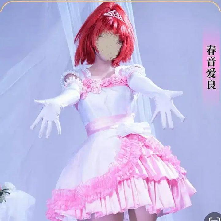 [BUNJANG] Pretty Rhythm Aira Wedding Cosplay Costume / 보증금x 프리티리듬 프리즘스톤 아이라 웨딩 코스프레 졸업사진 졸사 대여