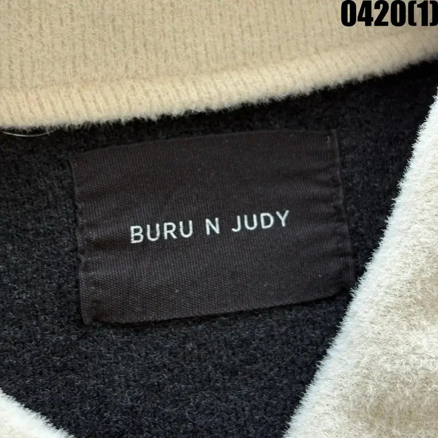 [BUNJANG] BURU N JUDY Black Varsity Jacket / BURU N JUDY 블랙 바시티 자켓 F