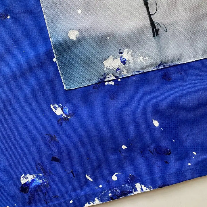 [BUNJANG] Film Photography Painting French Work Jacket / 필름 포토그래피 페인팅 프렌치 워크자켓 (찔레나무)