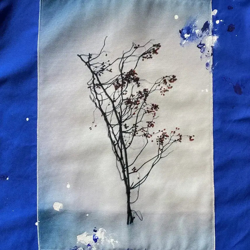 [BUNJANG] Film Photography Painting French Work Jacket / 필름 포토그래피 페인팅 프렌치 워크자켓 (찔레나무)