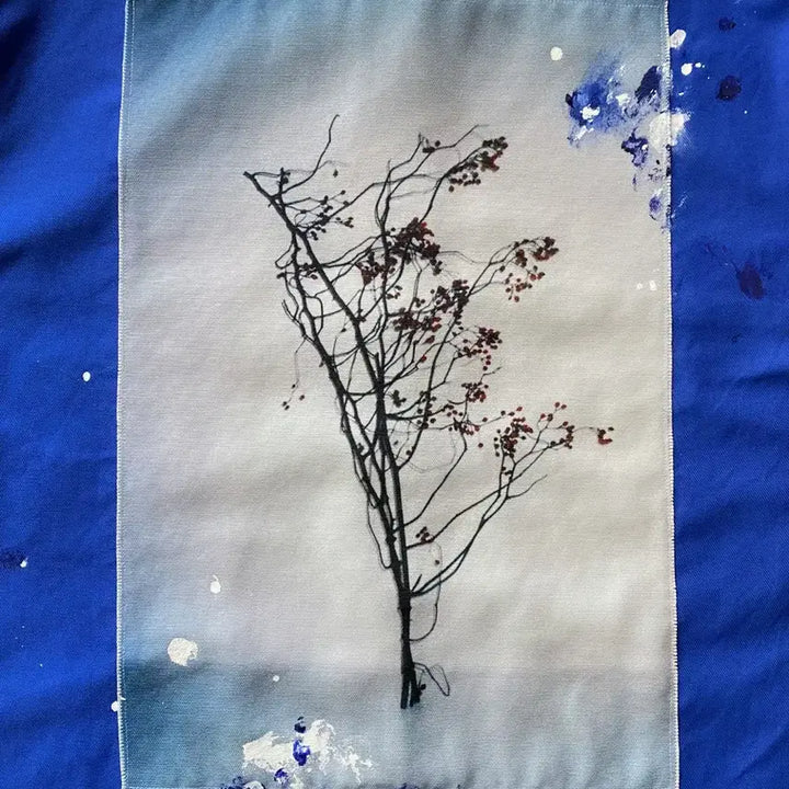 [BUNJANG] Film Photography Painting French Work Jacket / 필름 포토그래피 페인팅 프렌치 워크자켓 (찔레나무)