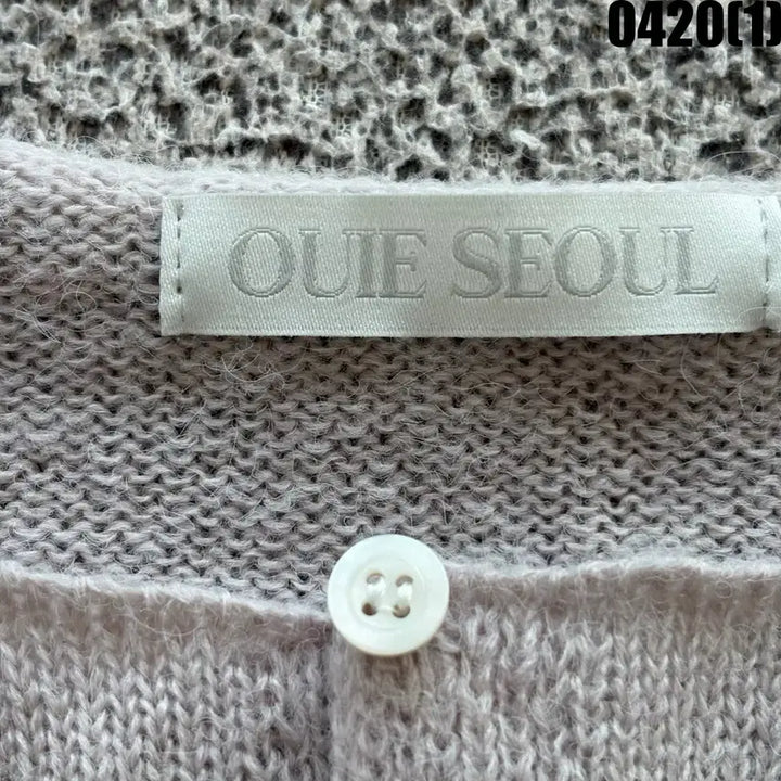 [SOLD OUT] OUIE 반팔 가디건 니트 S