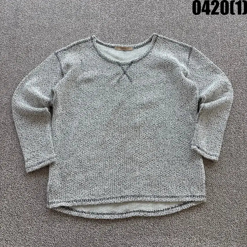 [BUNJANG] Indi Luxe Gray Knit Sweater / Indi Luxe 스타일 그레이 니트 스웨터 M
