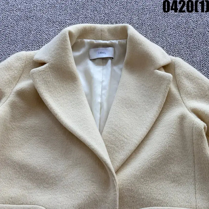 [BUNJANG] Dewl Ivory Single Coat S / Dewl 아이보리색 싱글 코트 S