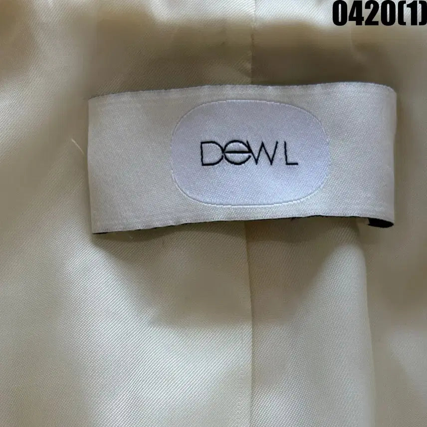 [BUNJANG] Dewl Ivory Single Coat S / Dewl 아이보리색 싱글 코트 S