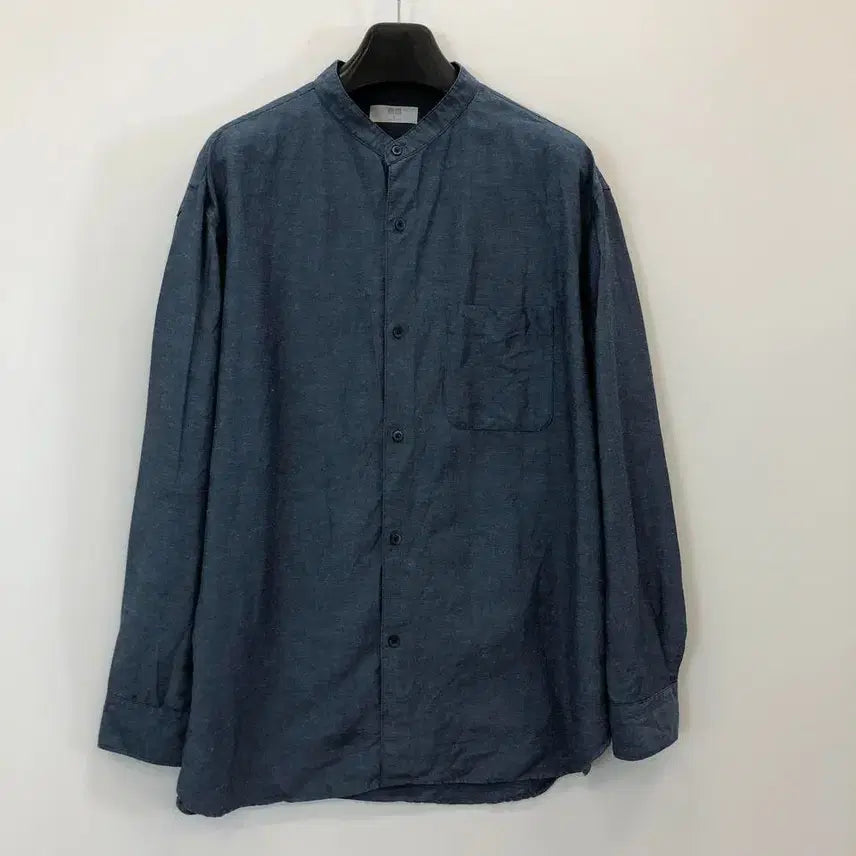 [SOLD OUT] 유니클로 헨리넥 린넨혼방셔츠 L