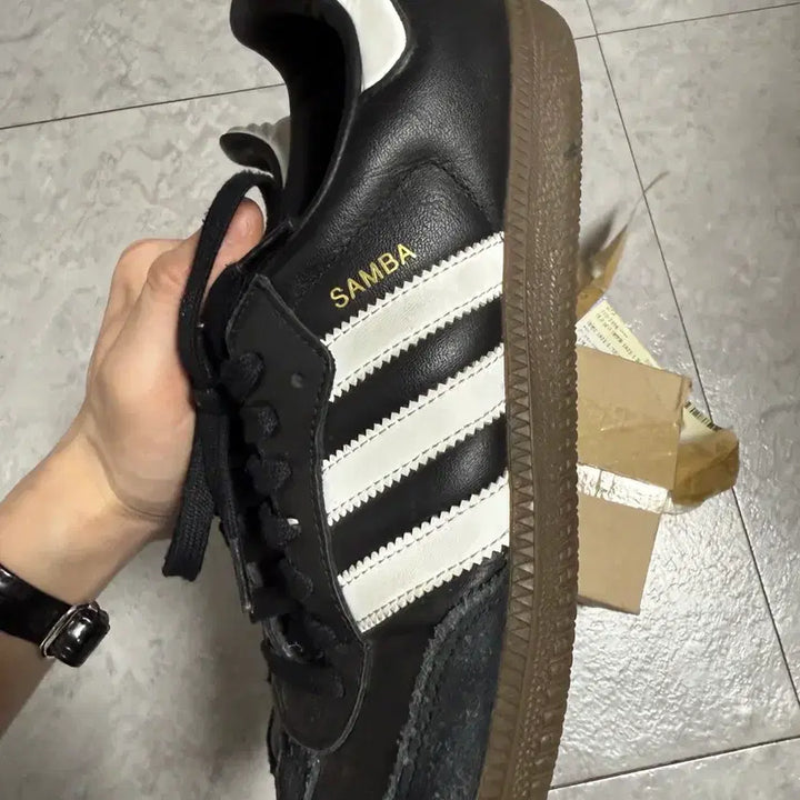 [BUNJANG] Adidas Samba OG Black White Sneakers / 아디다스 삼바 OG 블랙 화이트 검