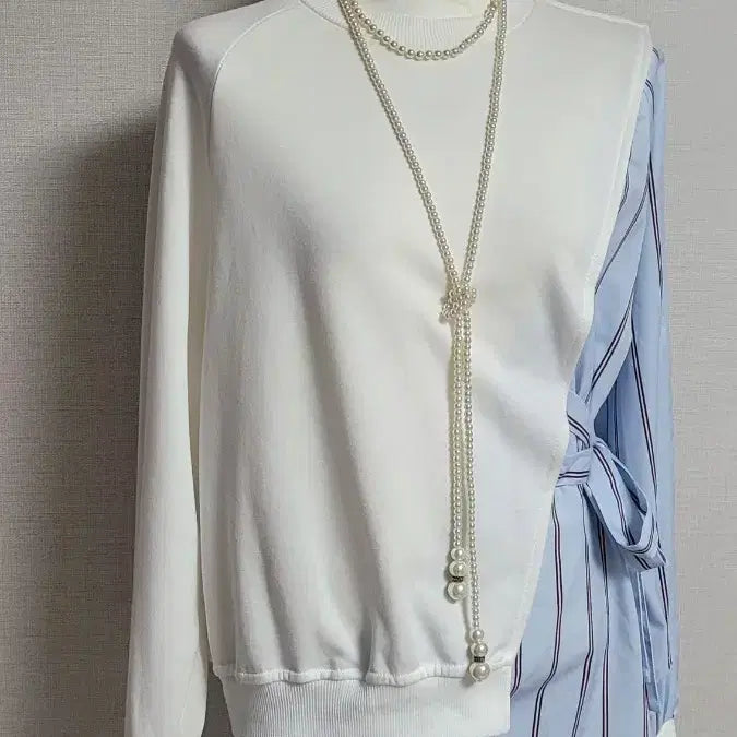 [BUNJANG] Asymmetric Layered Sweatshirt / 언발란스 셔츠 레이어드 맨투맨