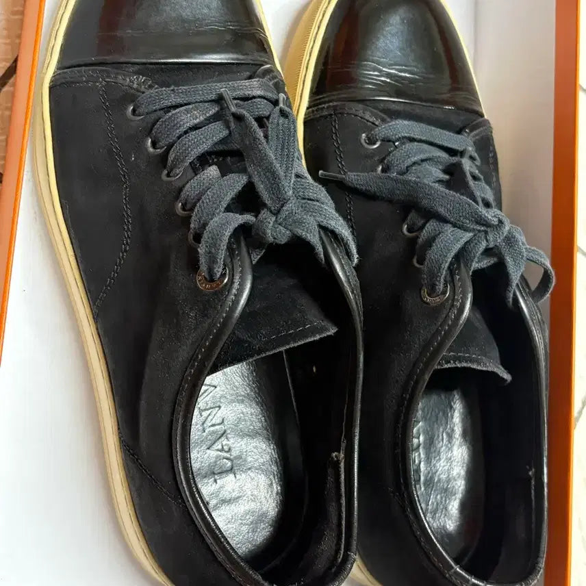 [BUNJANG] LANVIN Velour Low Sneakers 270 / LANVIN 랑방 벨루어 로우 스니커즈 270