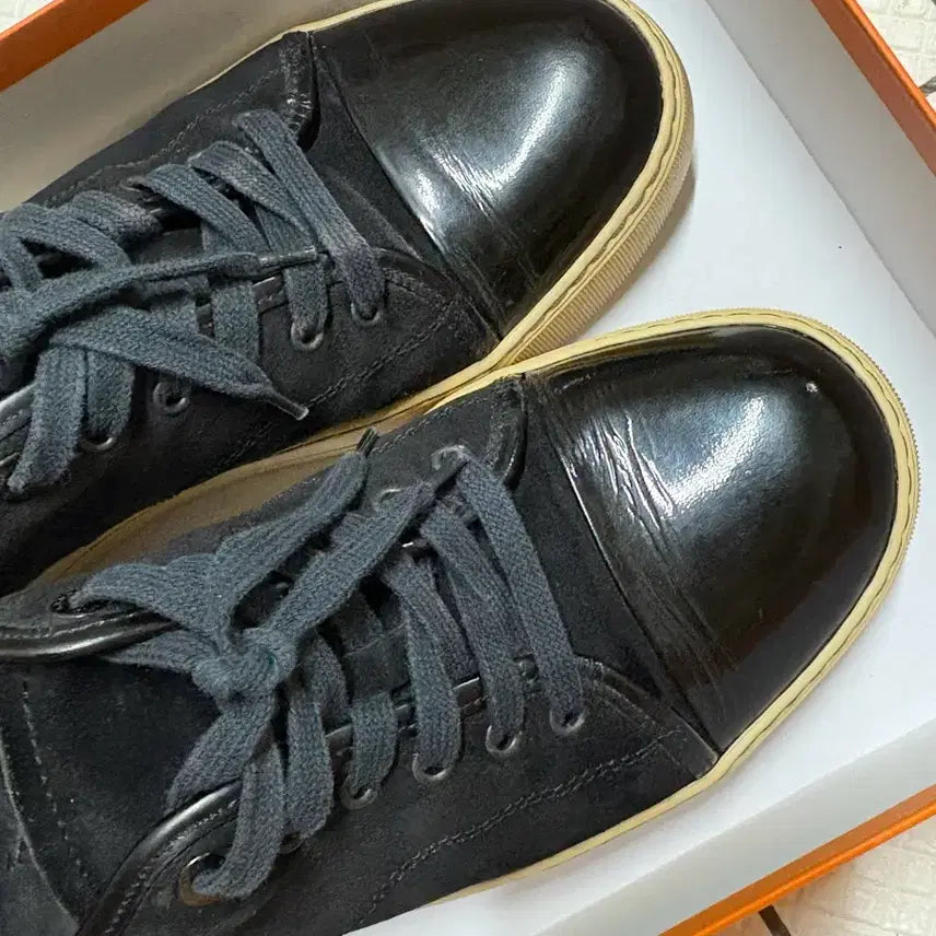 [BUNJANG] LANVIN Velour Low Sneakers 270 / LANVIN 랑방 벨루어 로우 스니커즈 270