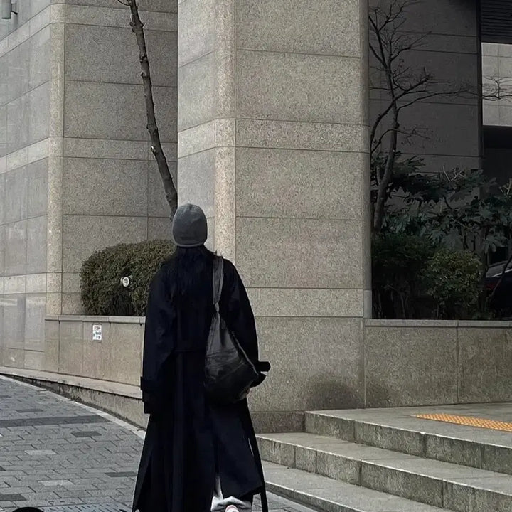 [BUNJANG] Trimingbird Single Trench Coat Black / (새상품) 트리밍버드 싱글 트렌치코트 블랙