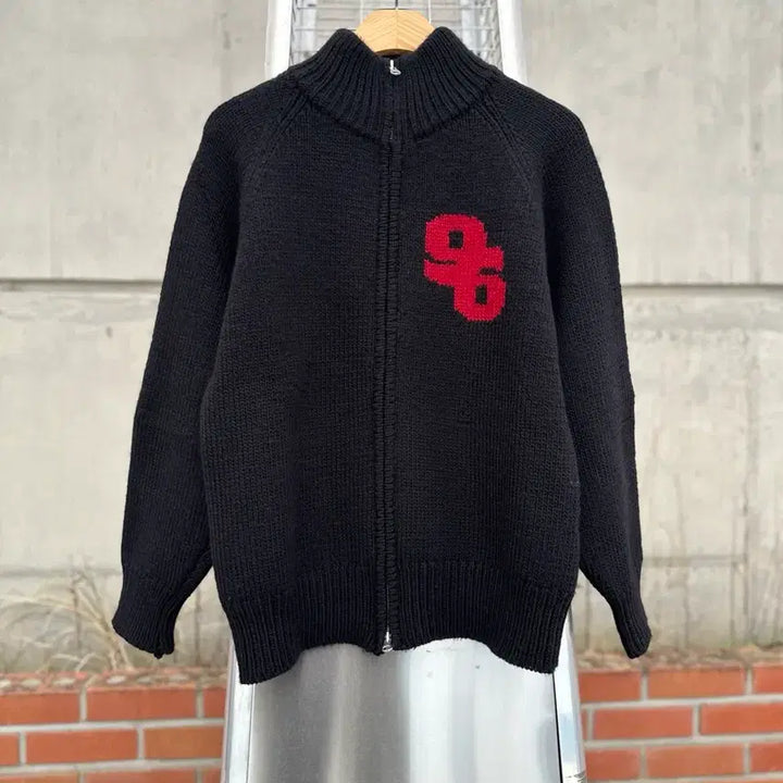 [BUNJANG] Japanese Vintage Wool 100% Zip-Up Sweater &