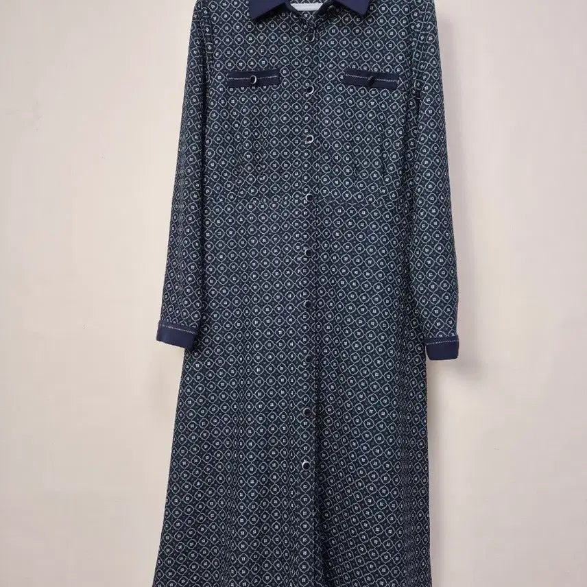 [BUNJANG] LANG &amp; LU Pattern Long Shirt Dress / LANG &amp;LU 패턴 롱 셔츠 원피스