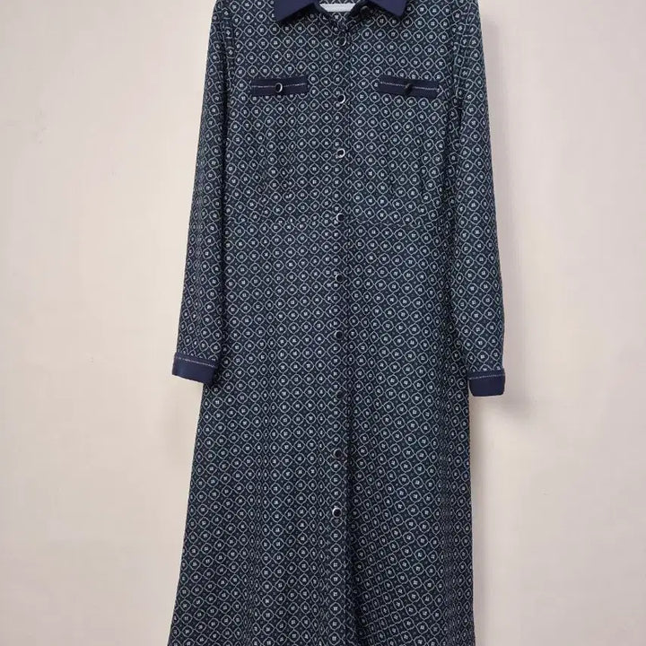 [BUNJANG] LANG &amp; LU Pattern Long Shirt Dress / LANG &amp;LU 패턴 롱 셔츠 원피스
