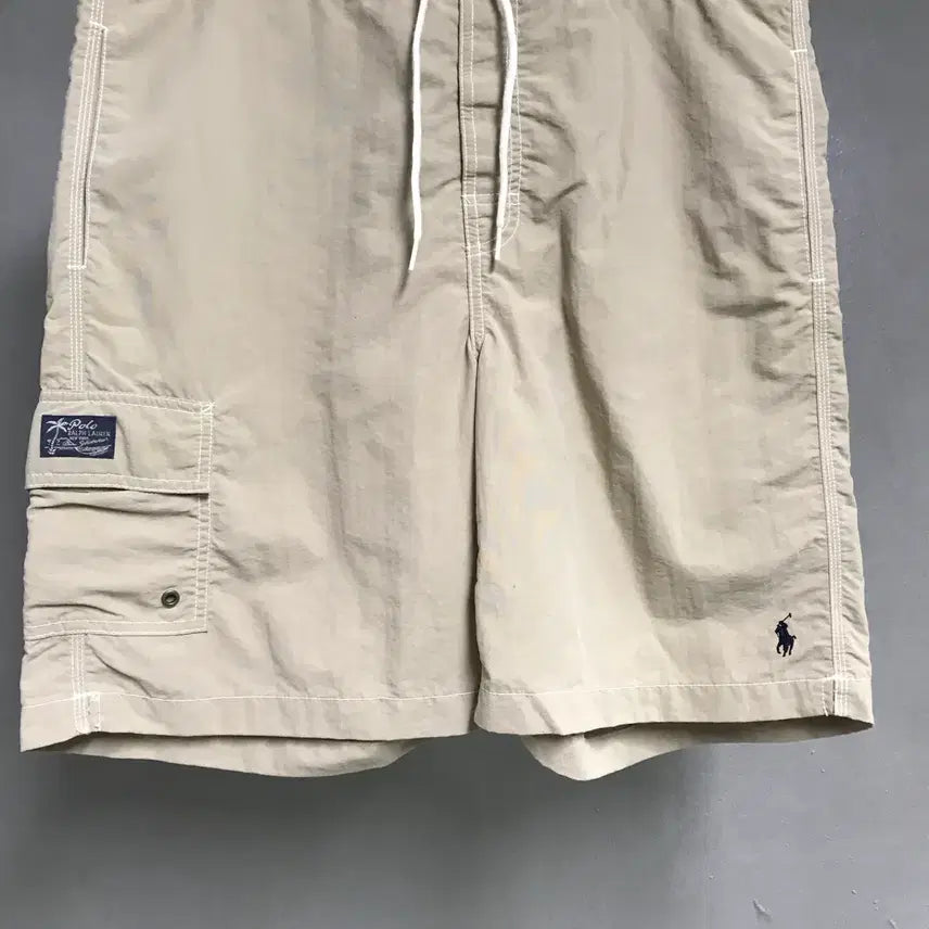[BUNJANG] Polo Ralph Lauren Pony Swim Pants Beige L / 폴로 랄프로렌 포니 스윔 팬츠 베이지 L